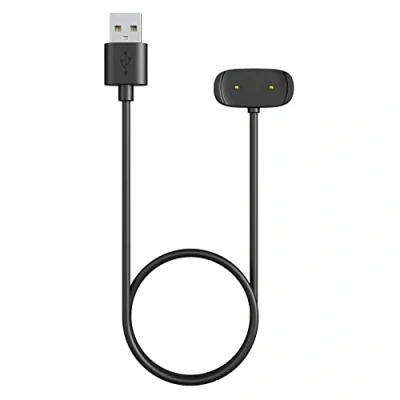 Abbildung von MoKo 1 Stück Ladekabel Kompatibel mit GTS 4 Mini/2/2e/2 Mini/GTR 2/2e/T Rex Pro/Bip 3/3 U, Magnetische Ersatz Ladegerät Ladestation 1M USB Kabel, Schwarz