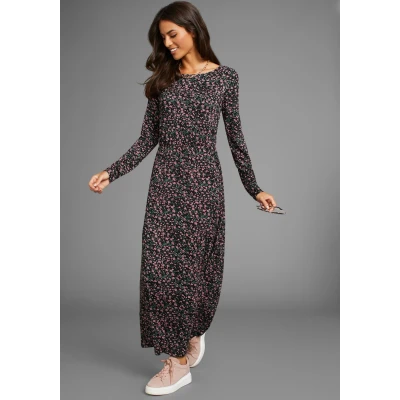 Abbildung von Laura Scott Jerseykleid, mit modischem Blumenprint NEUE KOLLEKTION