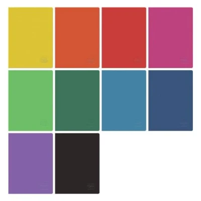 Abbildung von Herlitz® Schulheft B5 96 Karten kariert Themennotizen für Studium Notizbuch zum Schreiben Schüler Erlernen der Kalligraphie Farbe wählbar Rainbow Classic Collection