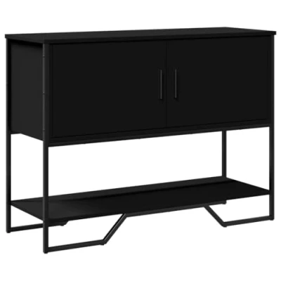 Abbildung von vidaXL Beistelltisch Konsolentisch Schwarz 100x35x74,5 cm Holzwerkstoff (1 St)