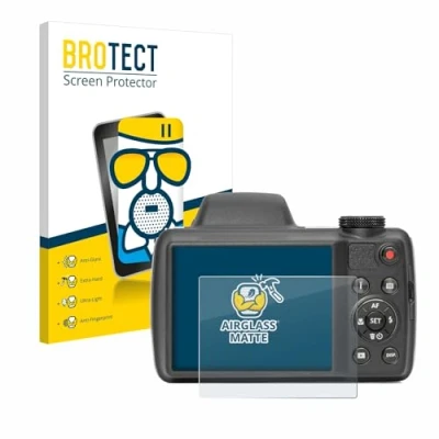 Abbildung von BROTECT Entspiegelungs Schutzglas für Kodak Pixpro AZ528 Schutz Folie Panzerfolie Glas Matt [Extrem Kratzfest 9H, Anti Reflex, Fingerprint]
