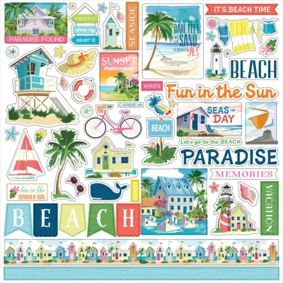 Abbildung von Carta Bella Beach Town Element Sticker (CBBT427014)