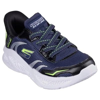 Abbildung von SKECHERS METEOR LIGHTS Slip On Sneaker, Schlupfschuh mit cooler Blinkfunktion, Größenschablone zum Download