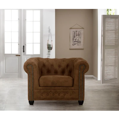 Abbildung von Home affaire Chesterfield Sessel &quot;Rysum Sessel&quot;, passend zur Serie &quot;Rysum&quot; B/T/H: 94/86/72 cm