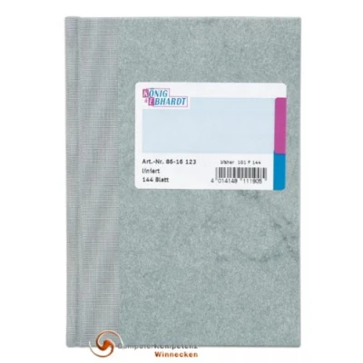 Abbildung von König &amp; Ebhardt 8611312 Geschäftsbuch (A4, mit beweglicher Kopfleiste,liniert, 80g/m², 96 Blatt Fadenheftung, Seitenzahl)