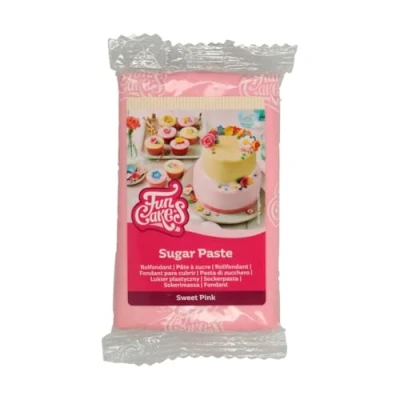 Abbildung von FunCakes Rollfondant Sweet Pink: Einfach zu verwenden, glatt, flexibel, weich und biegsam, perfekt zum Dekorieren von Kuchen, halal, koscher glutenfrei, 250 g