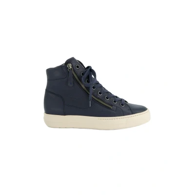 Abbildung von Paul Green Damen, Frauen High Top Sneaker,straßenschuhe,Strassenschuhe,Sportschuhe,Freizeitschuhe,Turnschuhe,Laufschuhe,Blau (MAINCALF/Space),41 EU / 7.5 UK