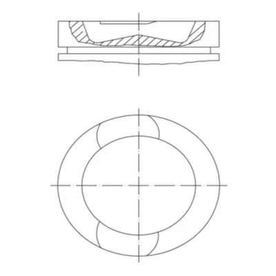 Abbildung von Kolben MAHLE 037 PI 00107 000