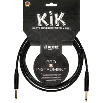 Abbildung von pro instrumenten kabel mit metall klinke von KLOTZ (1,5, schwarz)