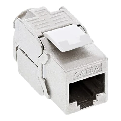 Abbildung von InLine® Keystone RJ45 Buchse / LSA Einsatz, SNAP In, Cat.6a schmale Bauform