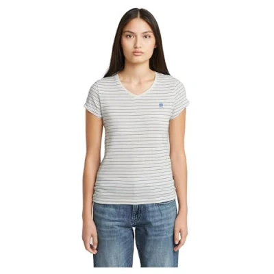 Abbildung von G STAR Stripe Eyben SLIM Tshirt print, Damen, Größe: XS, Plein air highlight