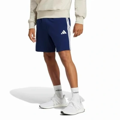 Abbildung von adidas Herren Essential Three Stripes French Terry Short, Dark Blue/White, 4XL