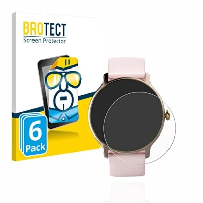 Abbildung von BROTECT (6 Stück Schutzfolie für Hama Fit Watch 4910 Displayschutz Folie Ultra Klar