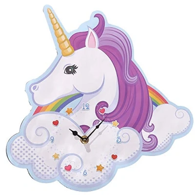 Abbildung von Wanduhr Unicorn in Einhornform