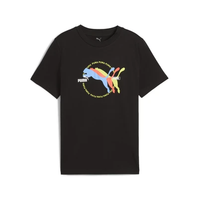 Abbildung von Puma Graphics Tshirt print für Kinder, Größe: 176, Black