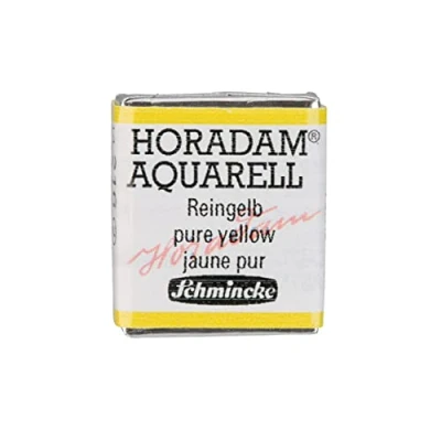 Abbildung von Schmincke HORADAM® AQUARELL feinste Künstler Aquarellfarben, 216 Reingelb, 14 044, 1/2 Näpfchen