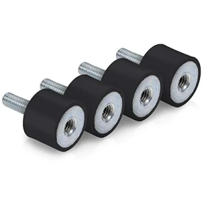 Abbildung von Gummilager Anti Vibration Silentblock, M6 M8 Gummipuffer, 4 Stück Auto Stoßdämpfer Dämpfungs Silent Block, Gummi Halterungen Schwingungsdämpfer für Autoboote (VD20 * 15 18)