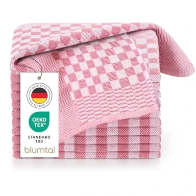 Abbildung von Blumtal Geschirrtuch Premium Geschirrhandtücher in 50 x 70 cm, (Set, 10 tlg., 5, oder 20 Geschirrtücher), 100% Baumwolle, Oeko TEX® Zertifiziert