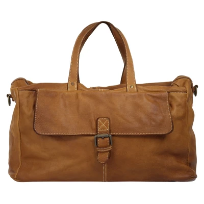 Abbildung von Cluty Reisetasche, echt Leder, Made in Italy