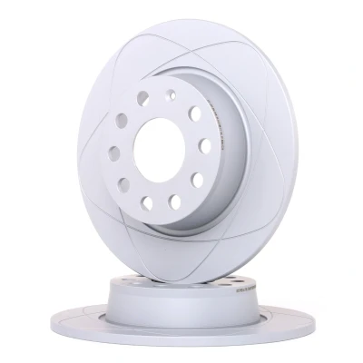 Abbildung von ATE PowerDisc 24.0310 0356.1 Bremsscheibe 272,0 9,7 9 112,0 voll beschichtet mit Schrauben VOLKSWAGEN: T Roc, GOLF 6, Caddy 3 Kastenwagen, AUDI: Q2
