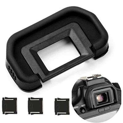 Abbildung von Fotover Augenmuschel Okularmuschel Okular Sucher für Canon EOS 6D,6D Mark II,5D,5D II,80D,70D,60D,50D,40D,30D,20Da,20D Kameras Ersetzt EB mit Blitzschuhabdeckung(3 Stück)