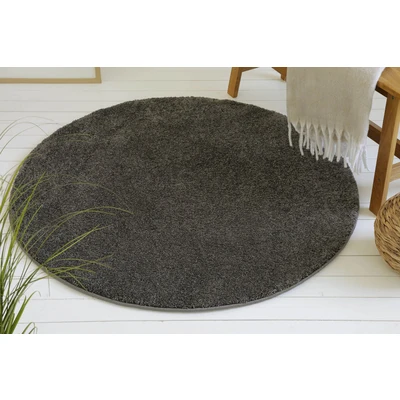 Abbildung von my home Hochflor Teppich &quot;Yvaine&quot;, rund, 25 mm Höhe, Langflor, Shaggy, dichter weicher Hochflor, meliert, Wohnzimmer
