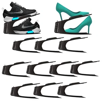Abbildung von HAC24 Schuhregal Schuhe Organizer Aufbewahrung Schuhhalter Schuhstapler Schuhorganizer Schuhaufbewahrung, 10 tlg., Platzsparend