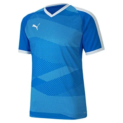 Abbildung von PUMA Herren teamFINAL Indoor Jersey T Shirt, Electric Blue Lemonade White, S