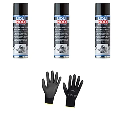 Abbildung von Iloda 3xOriginal Liqui Moly 500ml Pro Line Getriebegehäuseinnenreiniger Cleaner 5188 Schutzhandschuhe