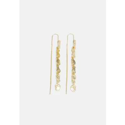 Abbildung von Pilgrim Thankful LONG Chain Earrings Ohrringe goldcoloured, Damen, Größe: One Size, Gold coloured