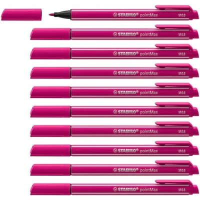 Abbildung von Filzschreiber STABILO pointMax 10er Pack rosarot