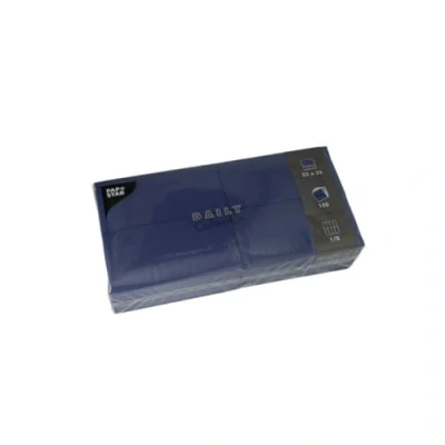 Abbildung von PAPSTAR 150 Servietten &#039;Daily Collection&#039; 1/8 Falz 32 cm x dunkelblau