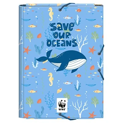 Abbildung von Dohe A4 Plus Ringordner mit 3 Laschen WWF Save our Oceans