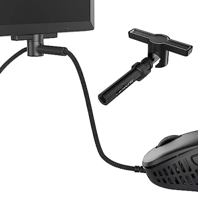 Abbildung von Pulsar Gaming Gears Micro Bungee ES: Unterstützt kabelgebundene Maus ohne Verrutschen Freie Bewegung auf Ihrem Schreibtisch Befestigen Sie es an Monitor erhalten mehr Platz