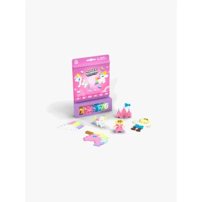 Abbildung von Plus 3988 Geniales Konstruktionsspielzeug, Activity Pad Fantasie, Baustein Set für 2D und 3D Figuren, Kreativ Bausteine Kinder ab 5 Jahren, 125 Teile