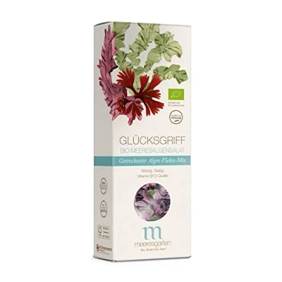 Abbildung von Meeresgarten Glücksgriff Bio Meeresalgensalat, Algen Flakes Mix, 30g (180, 6)