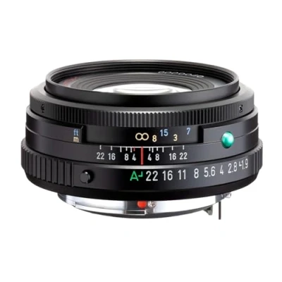 Abbildung von PENTAX FA 43mmF1.9 Limited Schwarz Weitwinkelobjektiv mit leistungsstarker HD Vergütung, für das K System 35 mm Vollformat Sensor, 20140