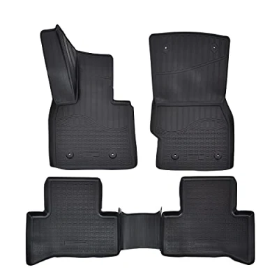 Abbildung von Norm Liners 3D Gummimatten Auto Matten Fussmatten Kompatibel mit Stelvio ab 2017, Rand cca 4cm, Allwetter, 4Tlg, Premium Qualität
