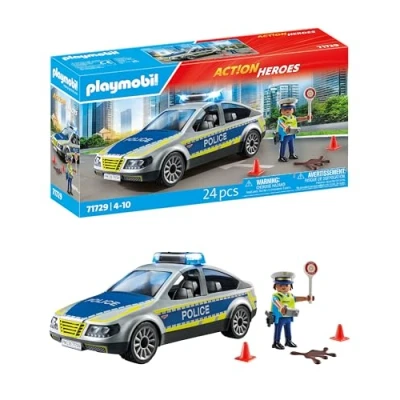 Abbildung von Playmobil® Polizei Streifenwagen (71729), Playmobil Action Heroes Konstruktions Spielset, (24 St)