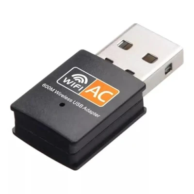 Abbildung von jj shop24 AC 600Mbps WLAN Stick Dual Band 2.4GHz / 5GHz WiFi Dongle USB Wireless Internet Adapter für PC, Desktop, Laptop geeignet Windows XP/7/8/10/11, Mac