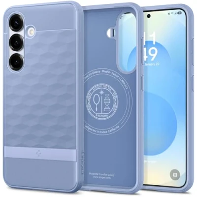 Abbildung von Spigen Parallax MagFit Hülle für Samsung Galaxy S25 Plus, Kompatibel mit MagSafe Purple ish