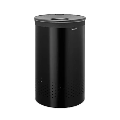 Abbildung von Brabantia 242380, 60 L, Round, Steel, Black, Steel