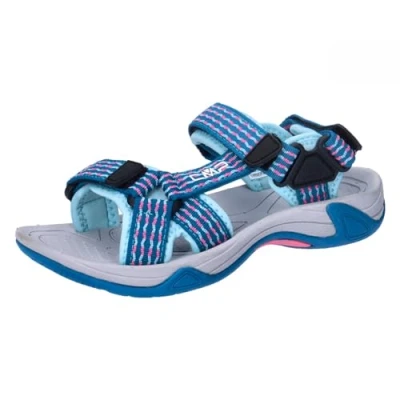 Abbildung von CMP Hamal Unisex Trekkingsandale für Kinder, Größe: 28, Deep lake/pink fluo Schuhe