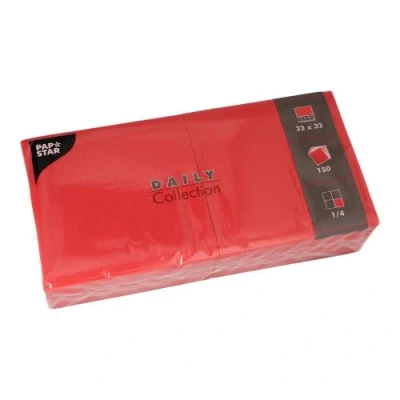 Abbildung von PAPSTAR Servietten 32,0 x cm 2 lagig rot
