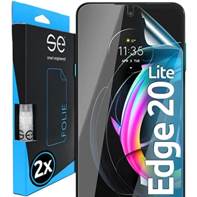 Abbildung von smart engineered se® [2 STK.] Entspiegelte 3D Schutzfolie für Motorola Moto Edge 20 Full Screen, selbstheilend, HD Displayschutz Folie, Anti Kratzen, Bläschen, hüllenfreundlich, kein Schutzglas