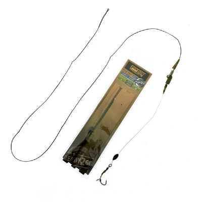 Abbildung von PB Products R2G SR Clip Leader 90 + Ronnie Hinged Stiff Weed Rig Hakengröße 6 (90cm) (2 Stück) Karpfen Vorfächer