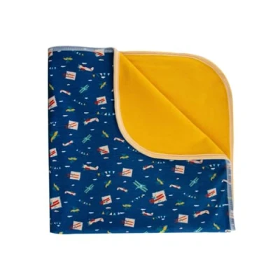 Abbildung von Popolini Wickeldecke Wickelunterlage 65x65 cm (Blau)