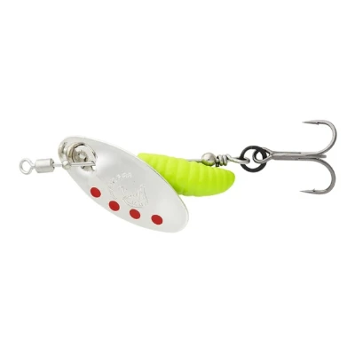 Abbildung von Savage Gear Grub Spinner Silver Red Lime 2.2g