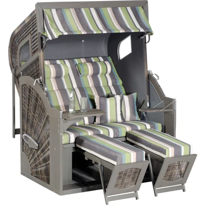 Abbildung von SunnySmart Strandkorb &quot;Rustikal 405 Z Comfort XL&quot;