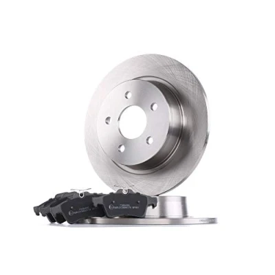 Abbildung von RIDEX 3405B3300 Bremsscheiben und beläge Hinterachse voll mit akustischer Verschleißwarnung SUZUKI: SWIFT 3, SX4 I Schrägheck
